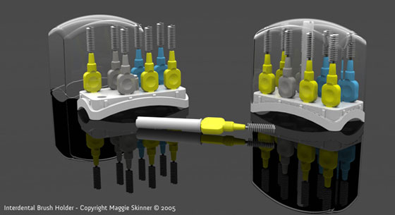 Interdental brush holder